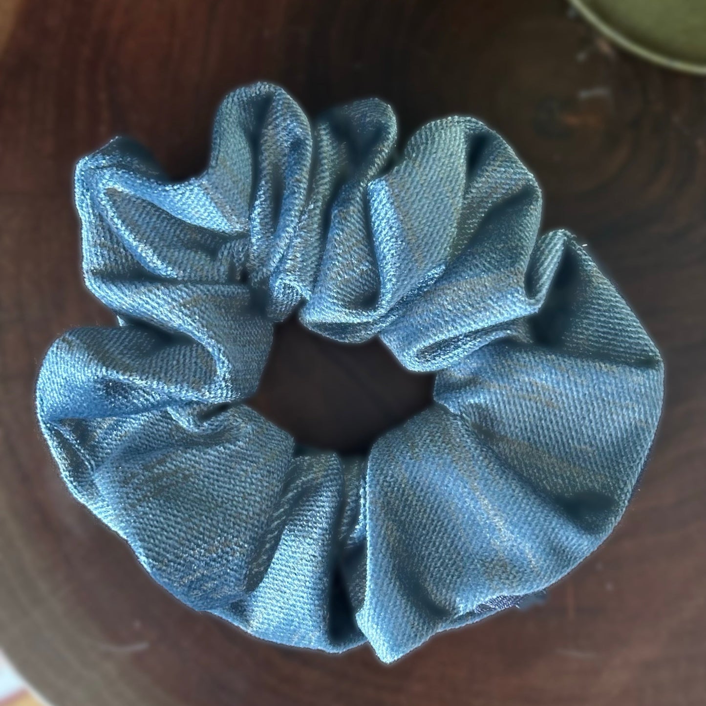 Scrunchie - Hidden Pocket - Blue